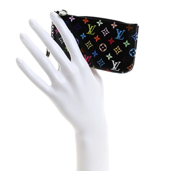 Louis Vuitton Murakami Key Pouch LV X TM Multicolor Black Cles Pochette 2025 - Picture 7 of 12